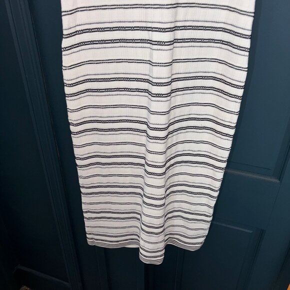 THEORY - Striped Midi Dress in Crepe Knit - Picture 3 of 6